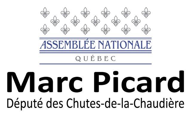 Logo de monsieur Marc Picard dput de la circoscription lectorale des Chutes-de-la-Chaudire  l'Assemble nationale du Qubec