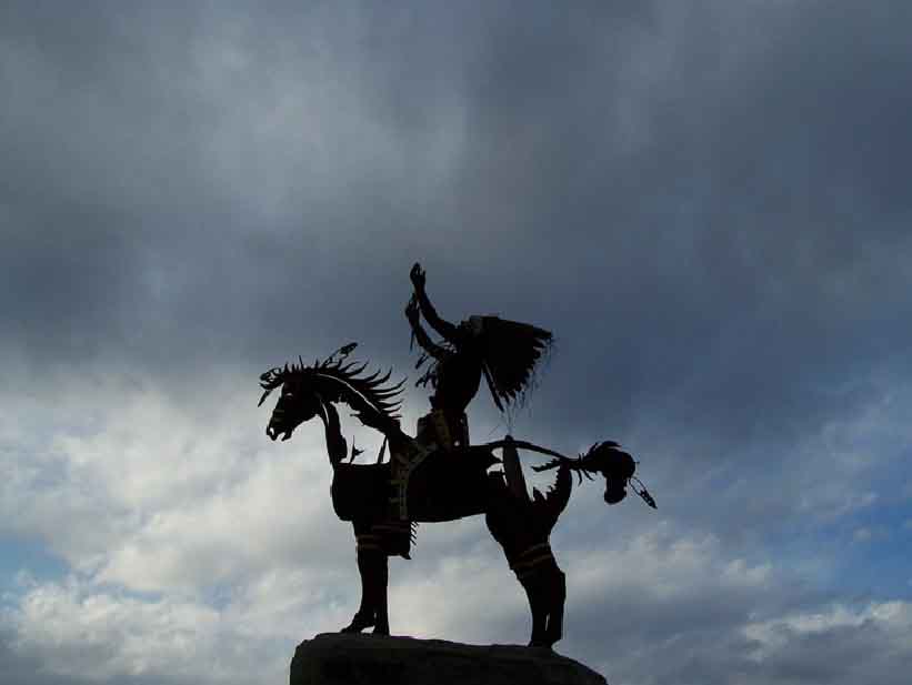 Sculpture amrindienne Nation Osoyoos