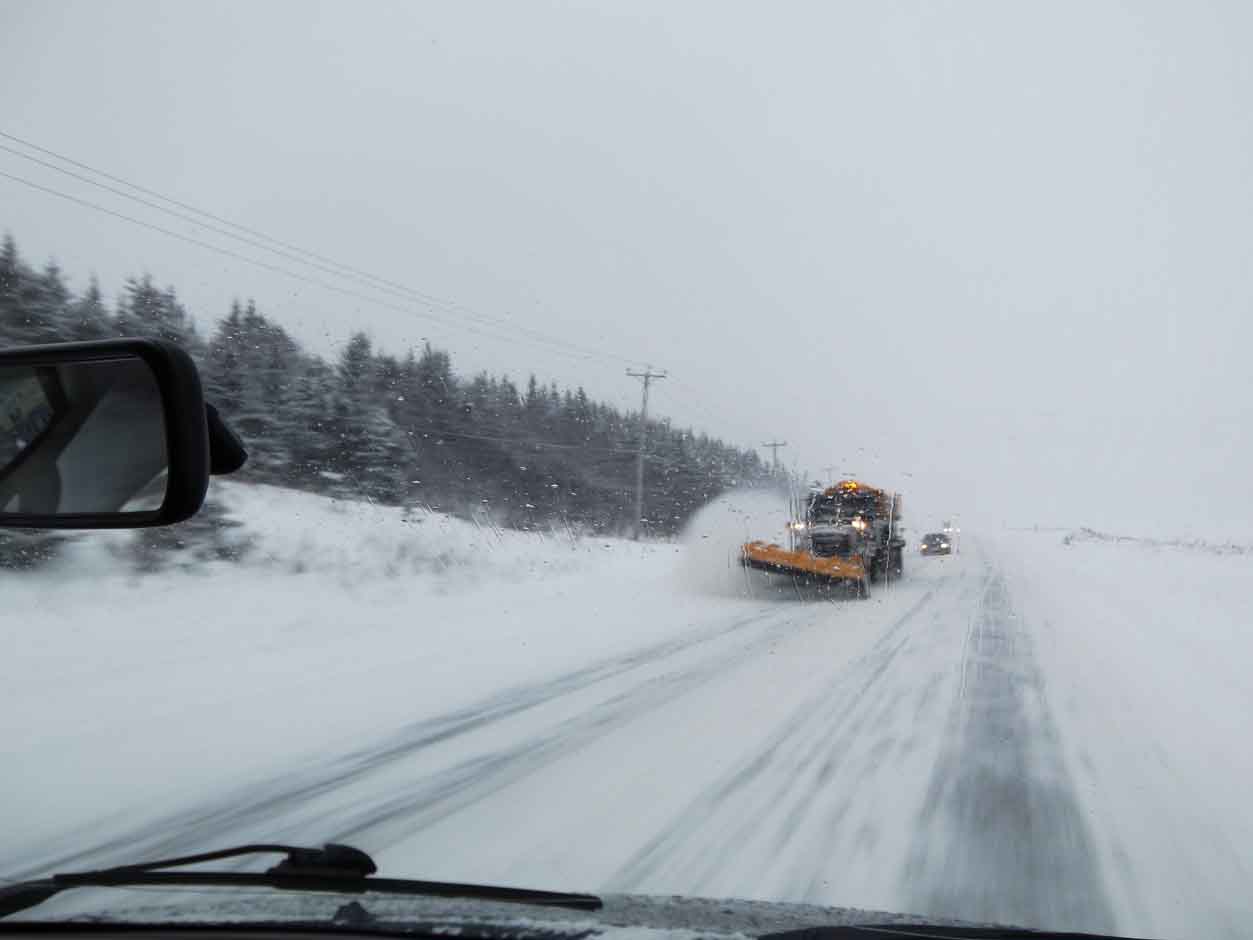 Route 20,  Bas du Fleuve, Qubec, janvier 2012